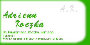 adrienn koczka business card